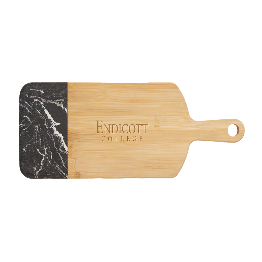 Bamboo & Marble Cutting Board with Handle